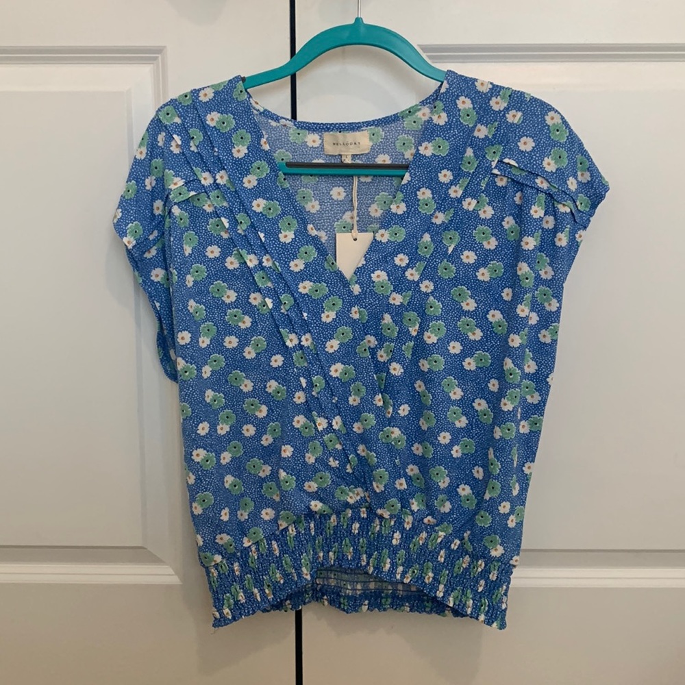 Mellóday Blue Floral Top